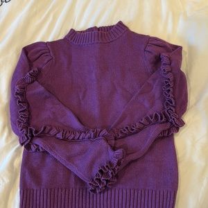 Janie & Jack Girls size 12 Purple Sweater